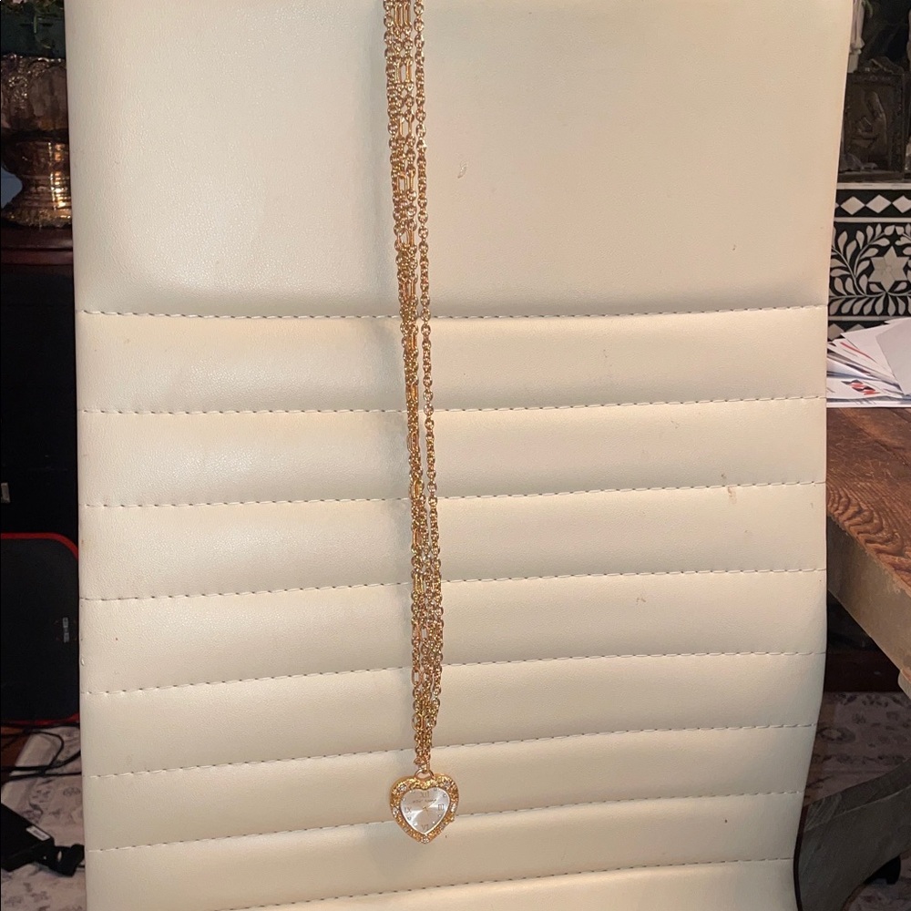 Betsey Johnson Gold Heart Necklace - Picture 7 of 8